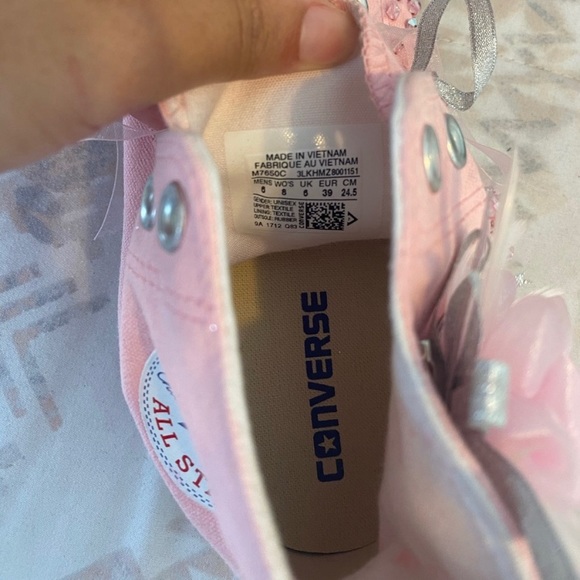 Pink Sparkly Converse - Picture 5 of 6